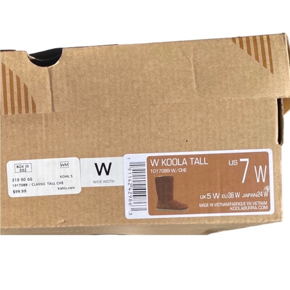 KOOLABURRA by UGG. W KOOLA TALL, CLASSIC TALL WOMEN’S SIZE 7W CHESTNUT.! - Picture 14 of 14